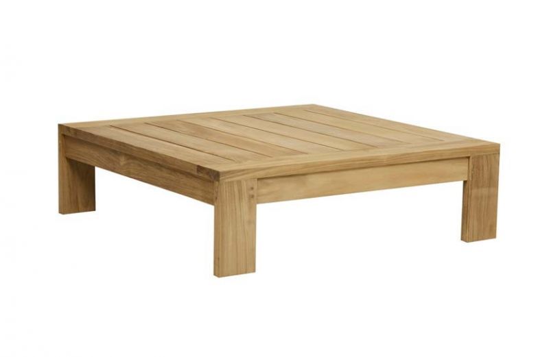 Hamptons Square Coffee Table - Natural Teak